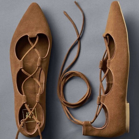 Gap Flats Womens Ankle Tie Shoes - Picture 1 of 1